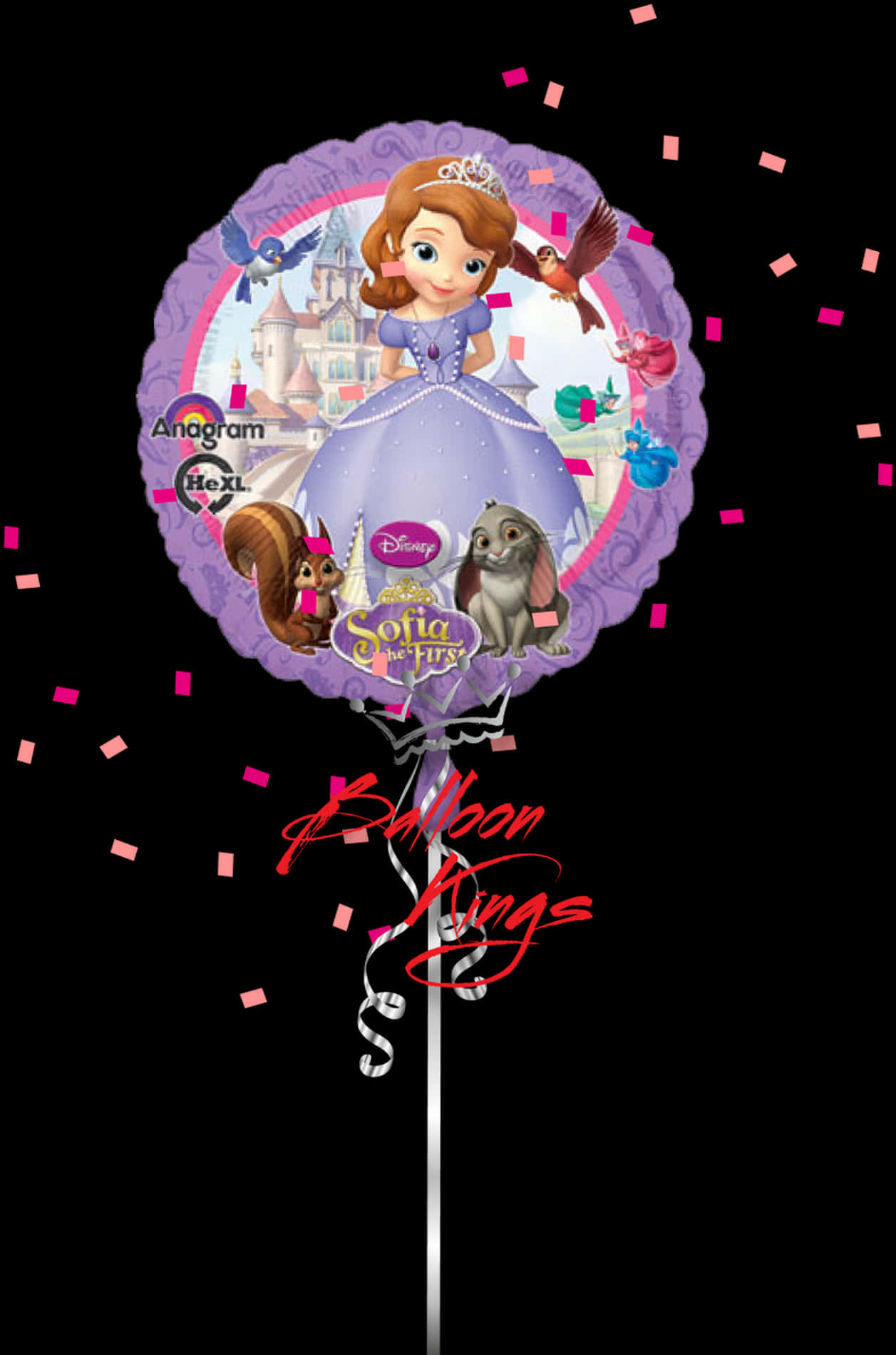 Sofia The First Balloon Design PNG Image