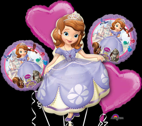 Sofia The First Balloons PNG Image