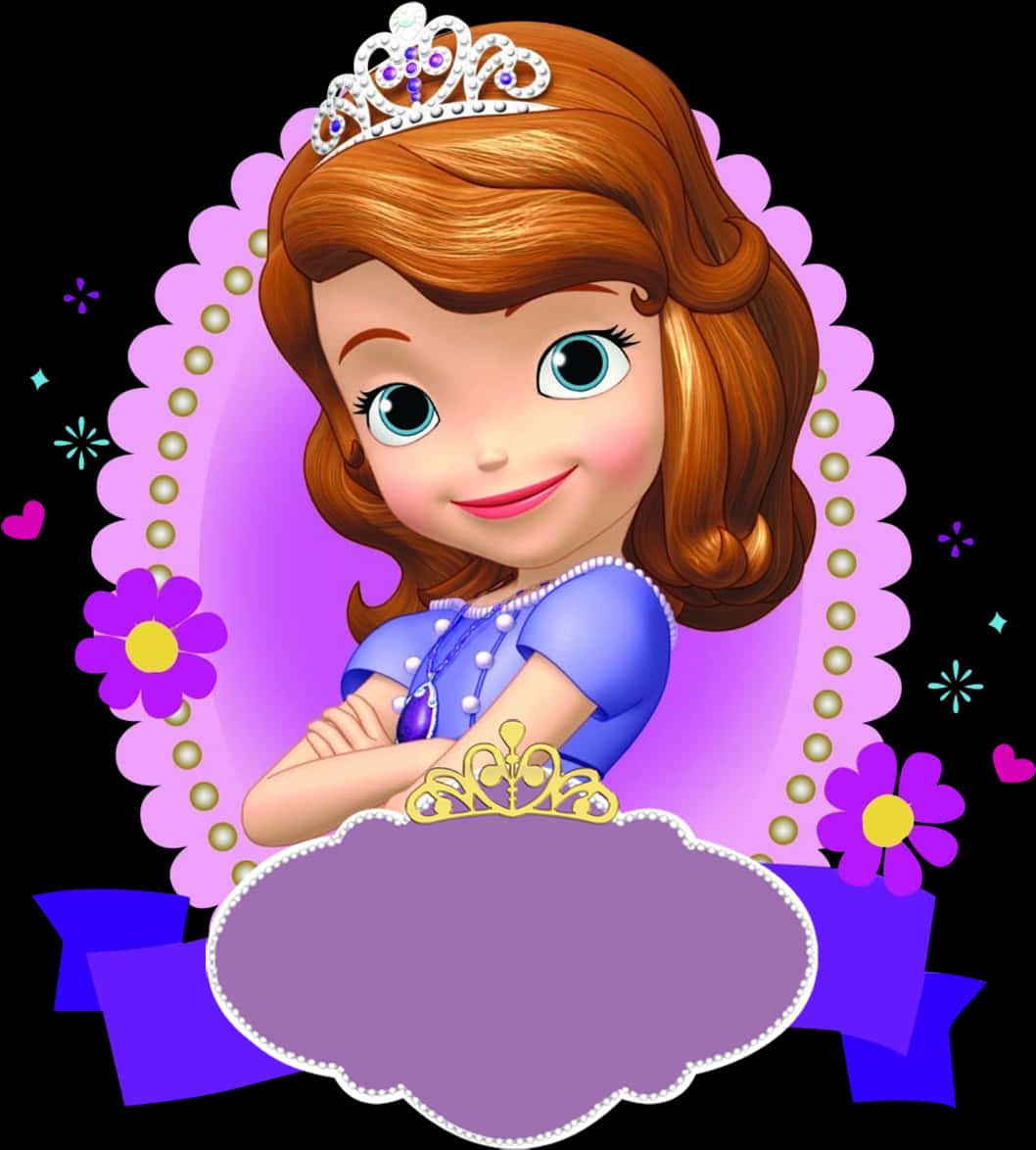 Sofia The First Princess Portrait PNG Image