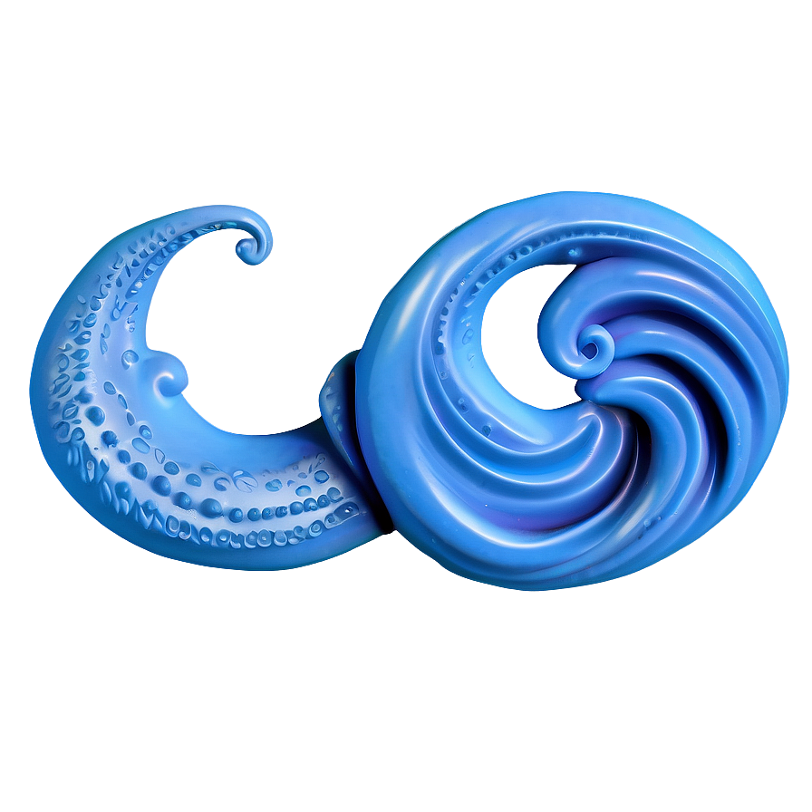 Soft Blue Wave Png Ido PNG Image