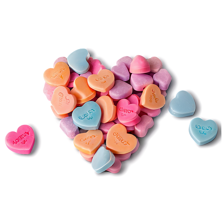 Soft Candy Hearts Png 32 PNG Image