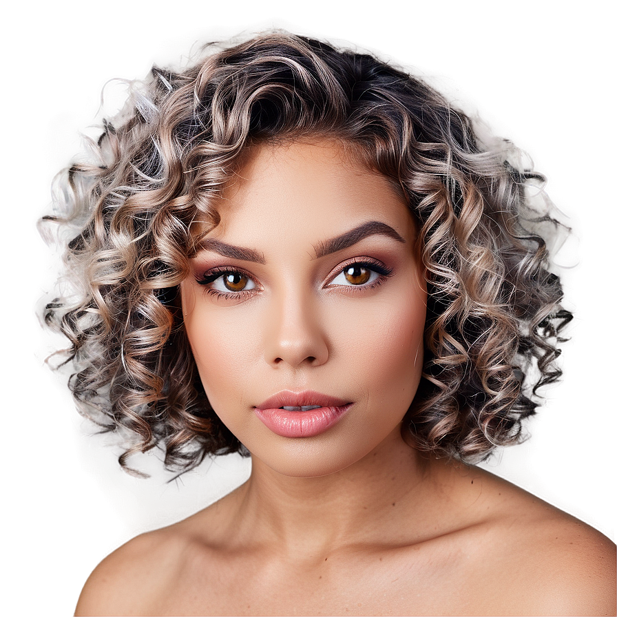 Soft Curl Perm Png Jjf PNG Image