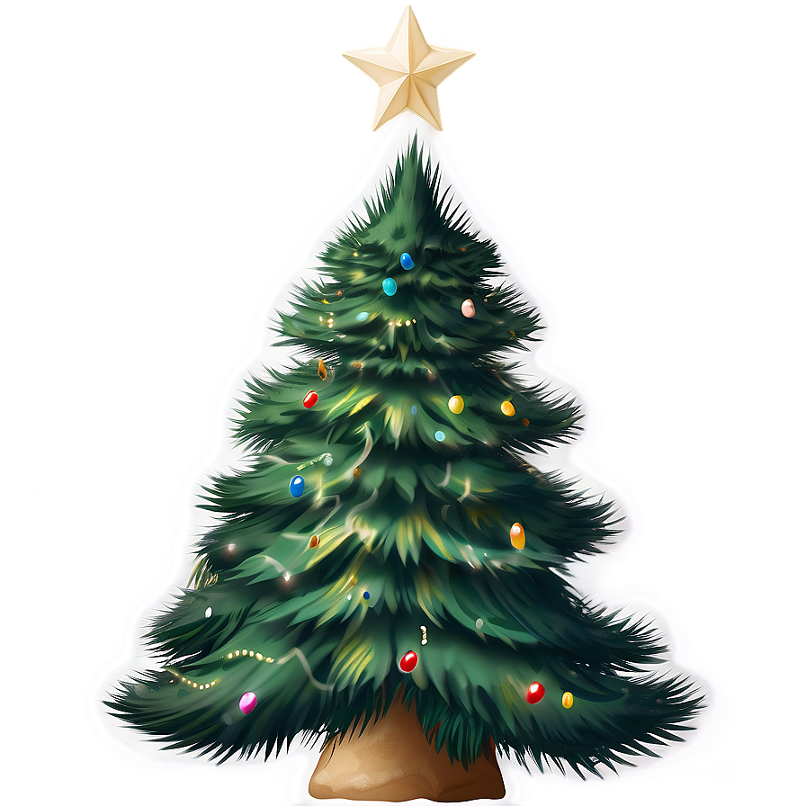 Soft Cute Christmas Tree Png 06252024 PNG Image