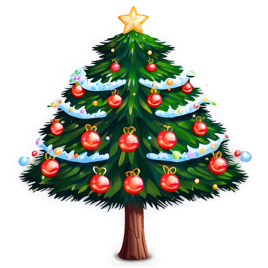 Soft Cute Christmas Tree Png Byr PNG Image