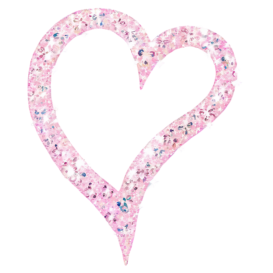 Soft Glitter Heart Png 06272024 PNG Image