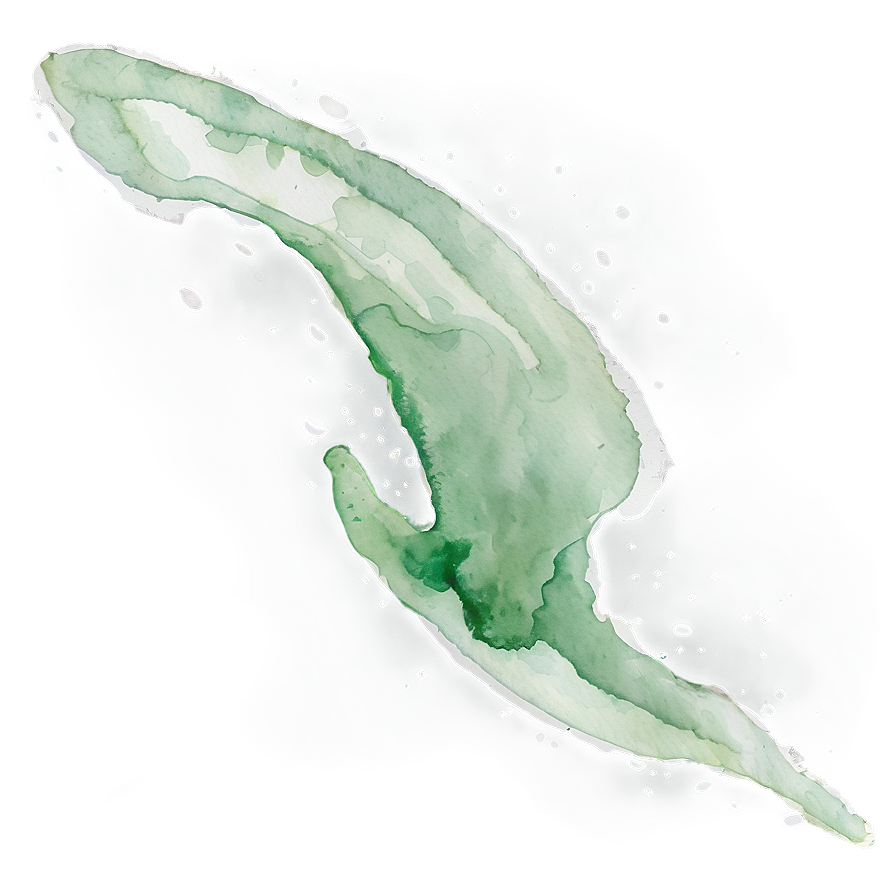 Soft Green Watercolor Splash Png 16 PNG Image