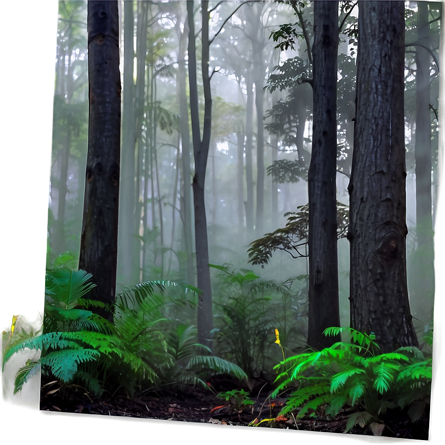 Soft Misty Forest Png 92 PNG Image