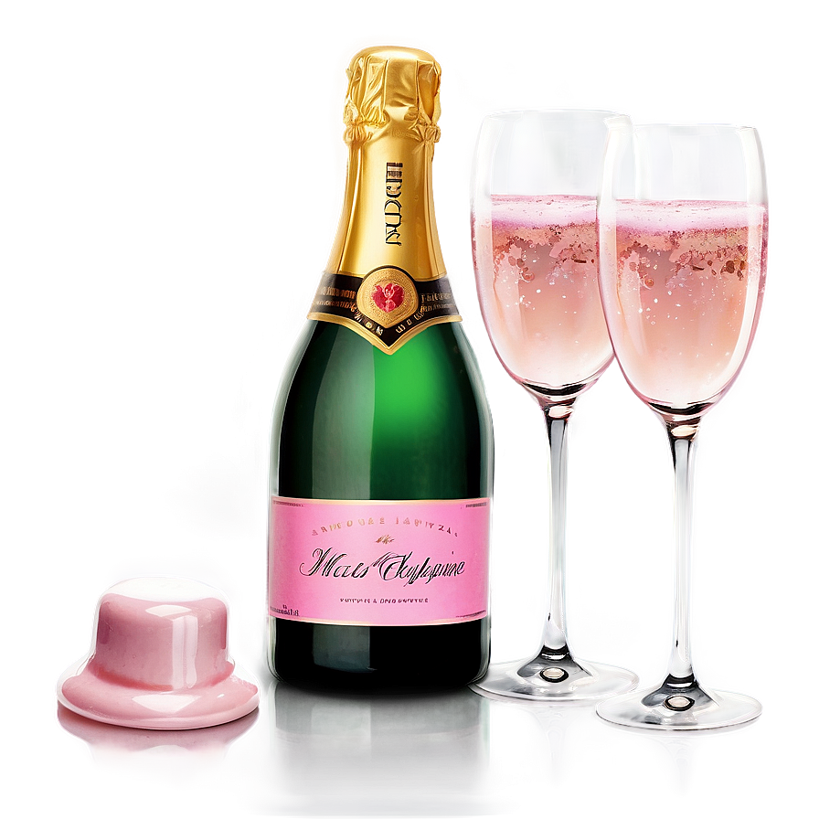 Soft Pink Champagne Aesthetic Png 72 PNG Image