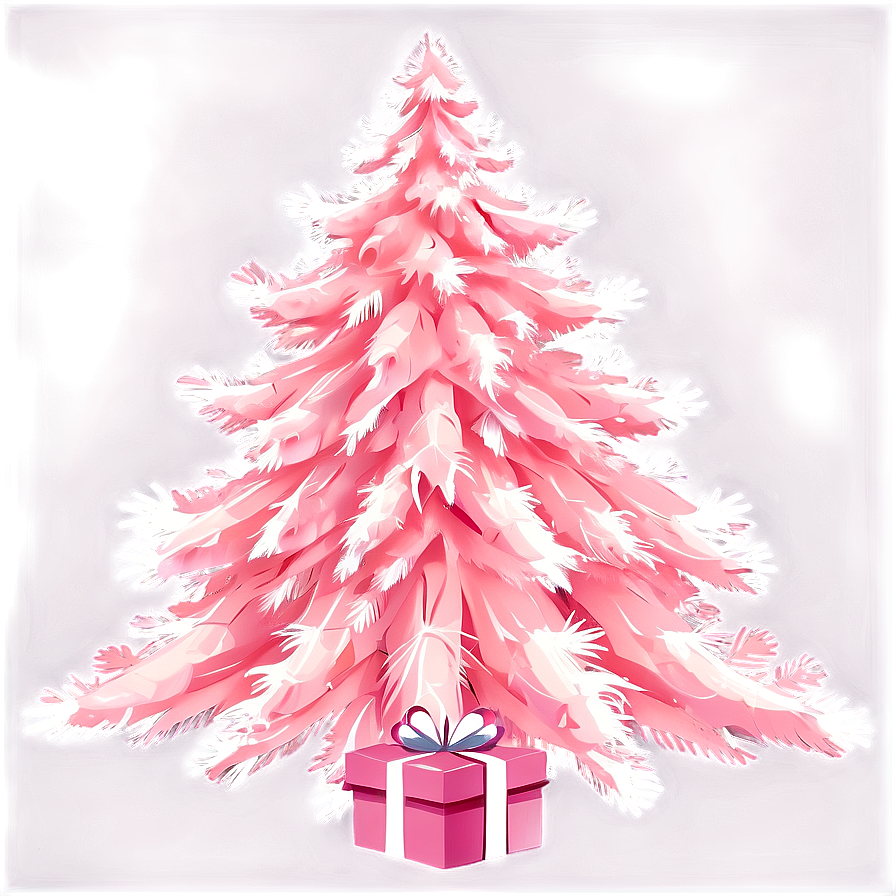 Soft Pink Christmas Tree Png Pym3 PNG Image