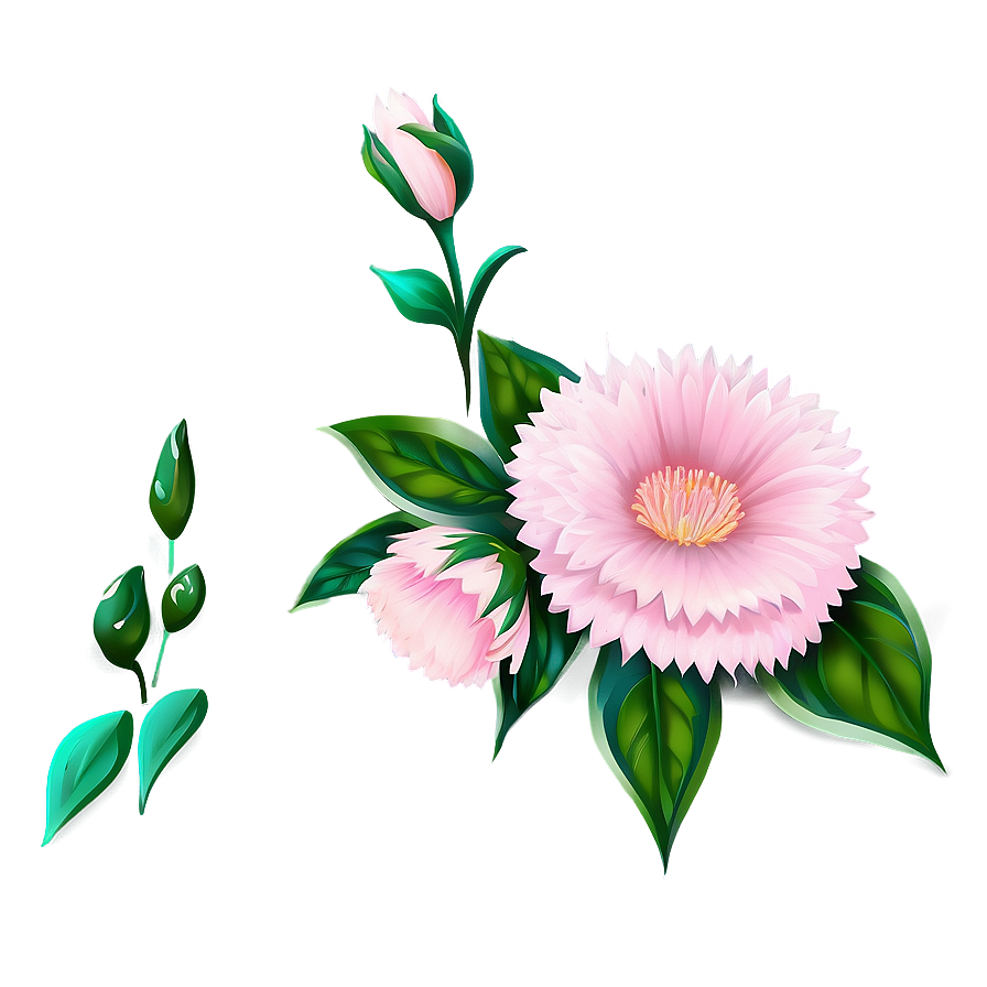 Soft Pink Flowers Png Eyi38 PNG Image