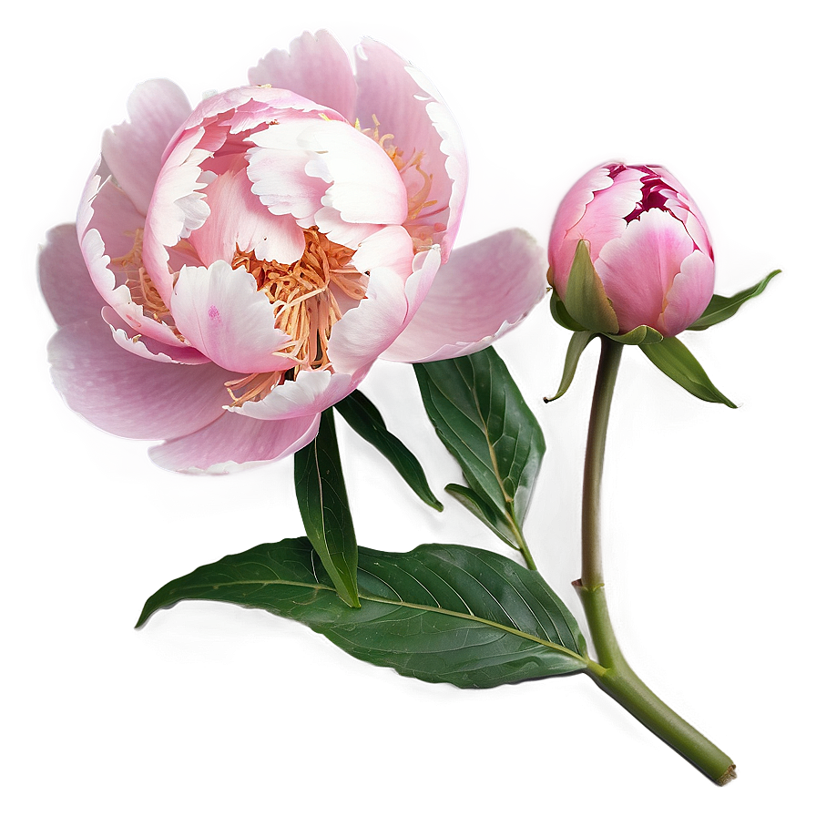 Soft Pink Peony Png Bvi PNG Image