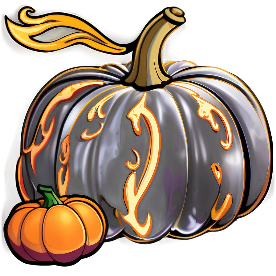 Soft Pumpkin Outline Rendering Png 06202024 PNG Image