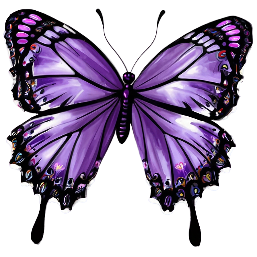 Soft Purple Butterfly Png 05232024 PNG Image