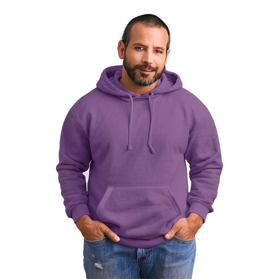 Soft Purple Hoodie Template Png 06292024 PNG Image