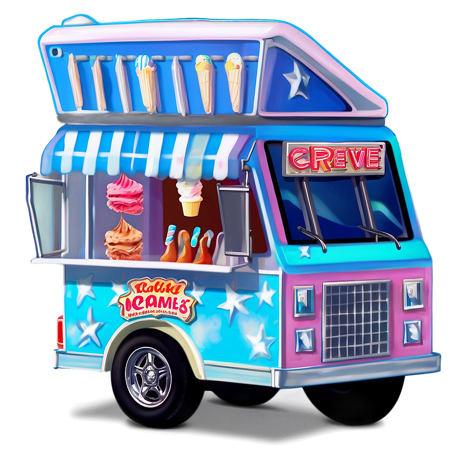 Soft Serve Ice Cream Truck Png Lak PNG Image