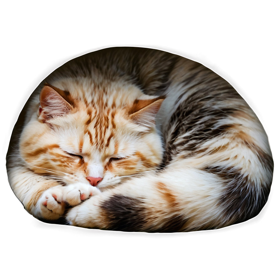 Soft Sleeping Cat Png 06252024 PNG Image