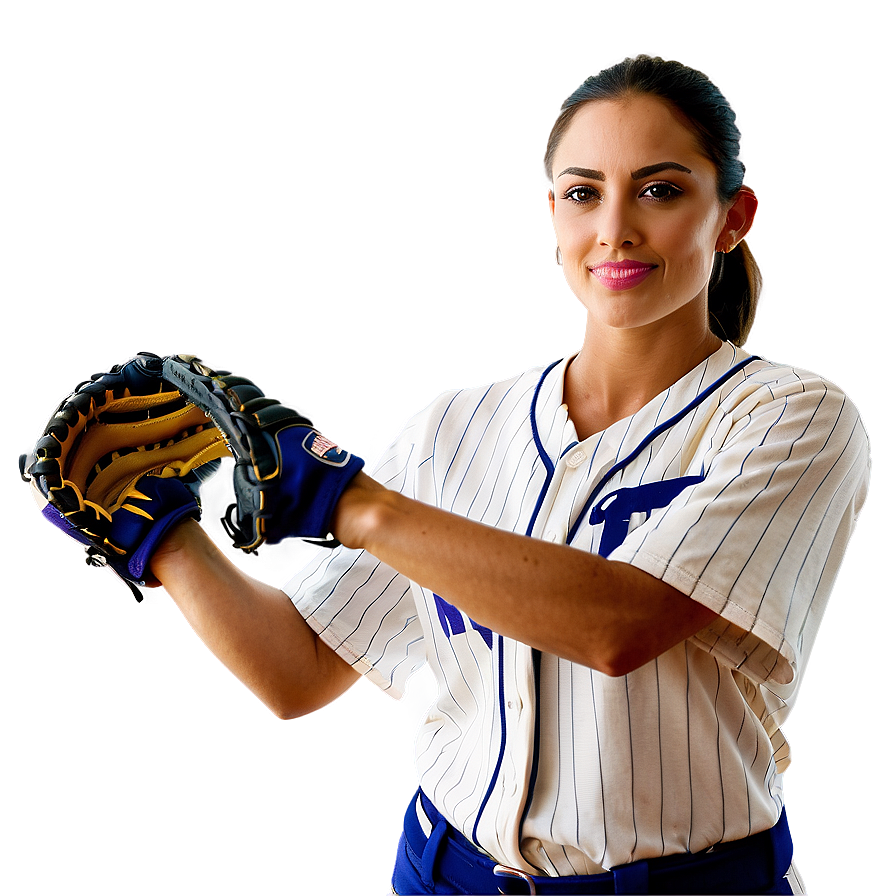 Softball Player Pose Png Iat PNG Image