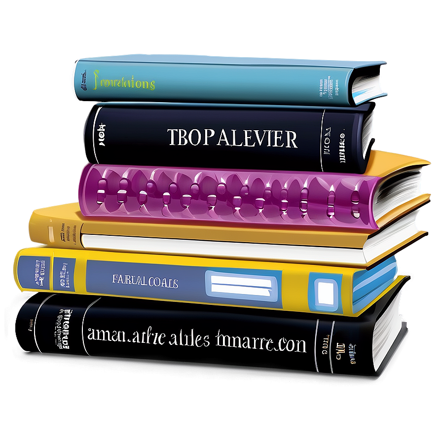 Softcover Book Pile Png 06132024 PNG Image