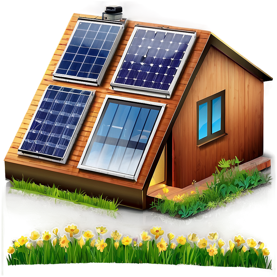 Solar Home Icon Png Yrj4 PNG Image