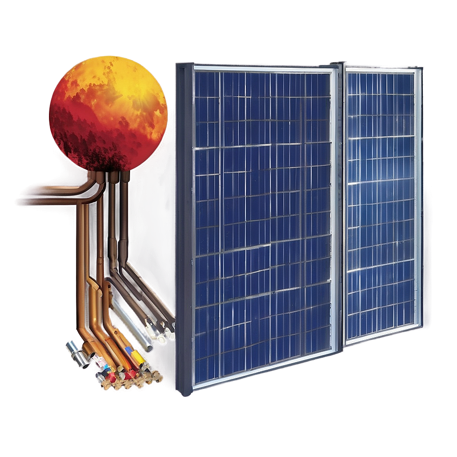 Solar Panel Heating System Png 05242024 PNG Image