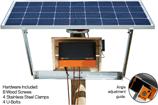 Solar Panel Installation Kitwith Adjustment Guide PNG Image