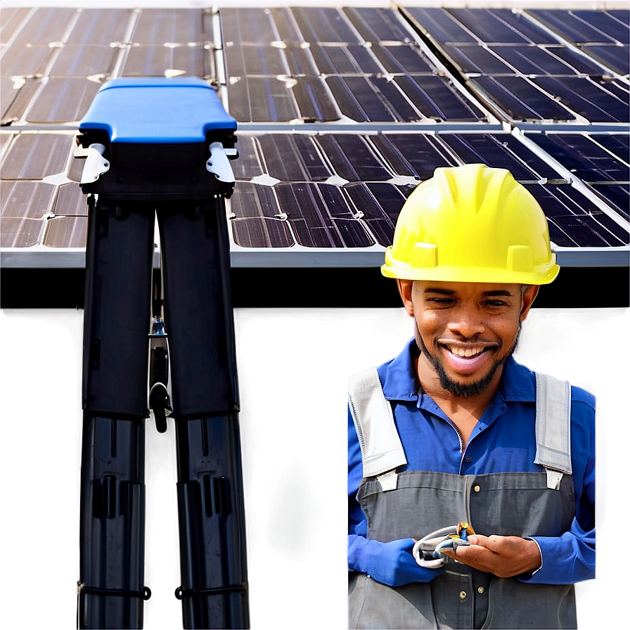 Solar Panel Maintenance Png Qds PNG Image