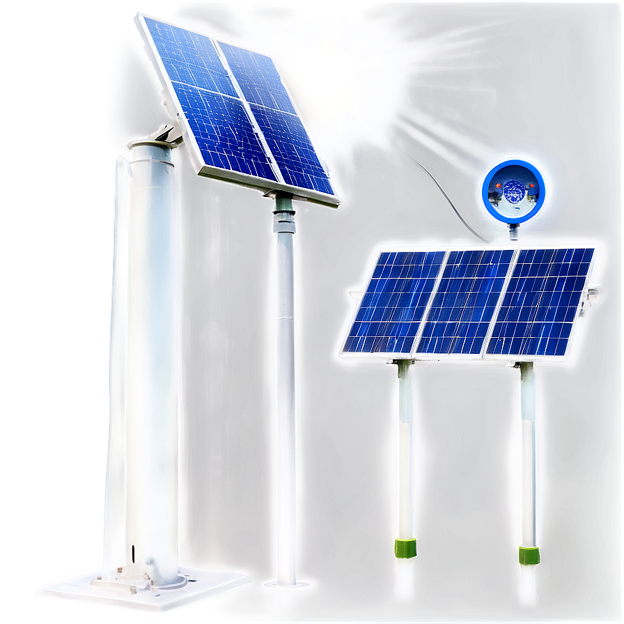 Solar Panel Street Light Png Qct18 PNG Image