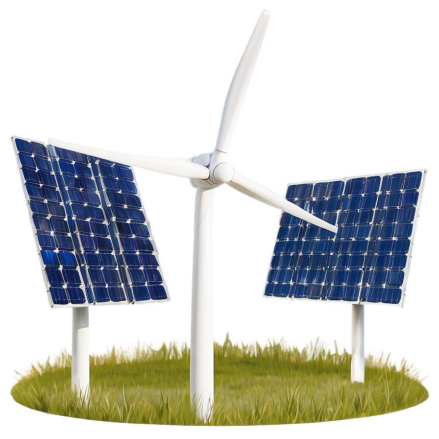 Solar Panel Wind Turbine Png Umg92 PNG Image