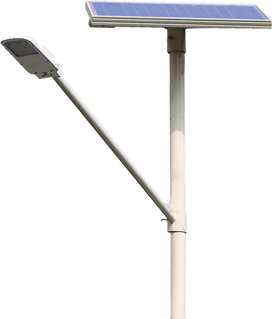 Solar Powered Street Lamp PNG Image