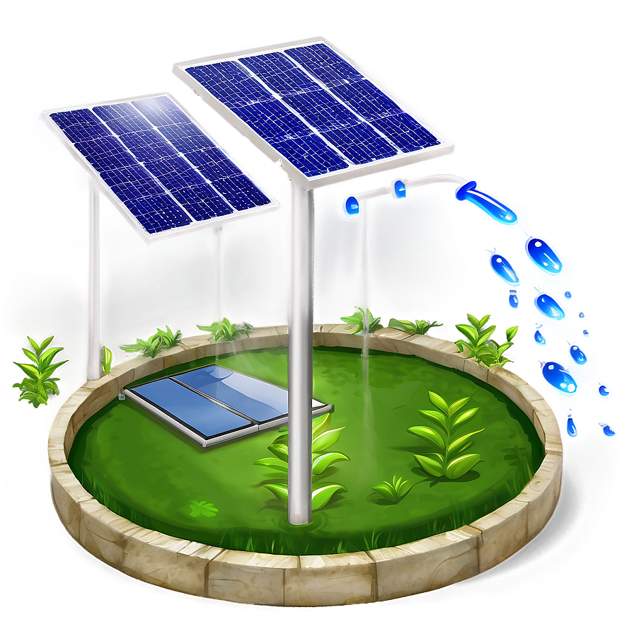 Solar Powered Water Pumps Png 06252024 PNG Image