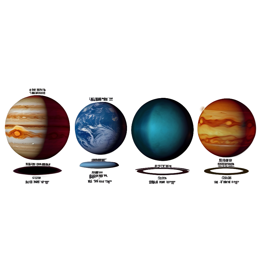 Solar System Planets Graphic Png 06242024 PNG Image