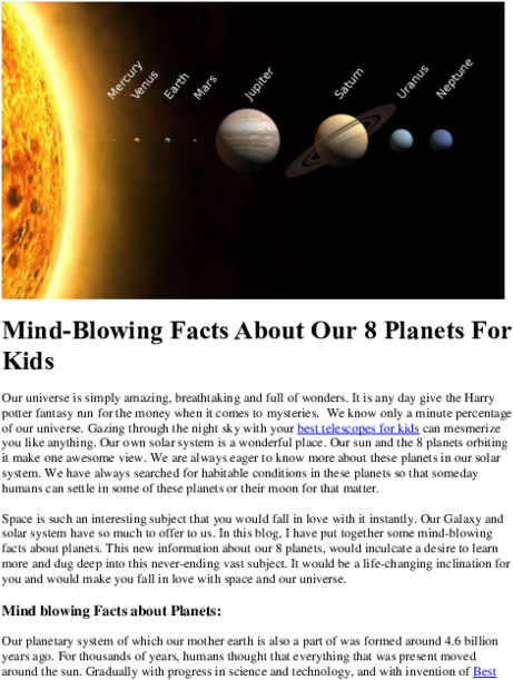 Solar System Planets Overview PNG Image