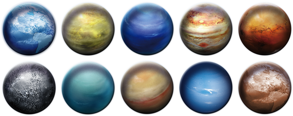 Solar_ System_ Planets_ Rendered PNG Image