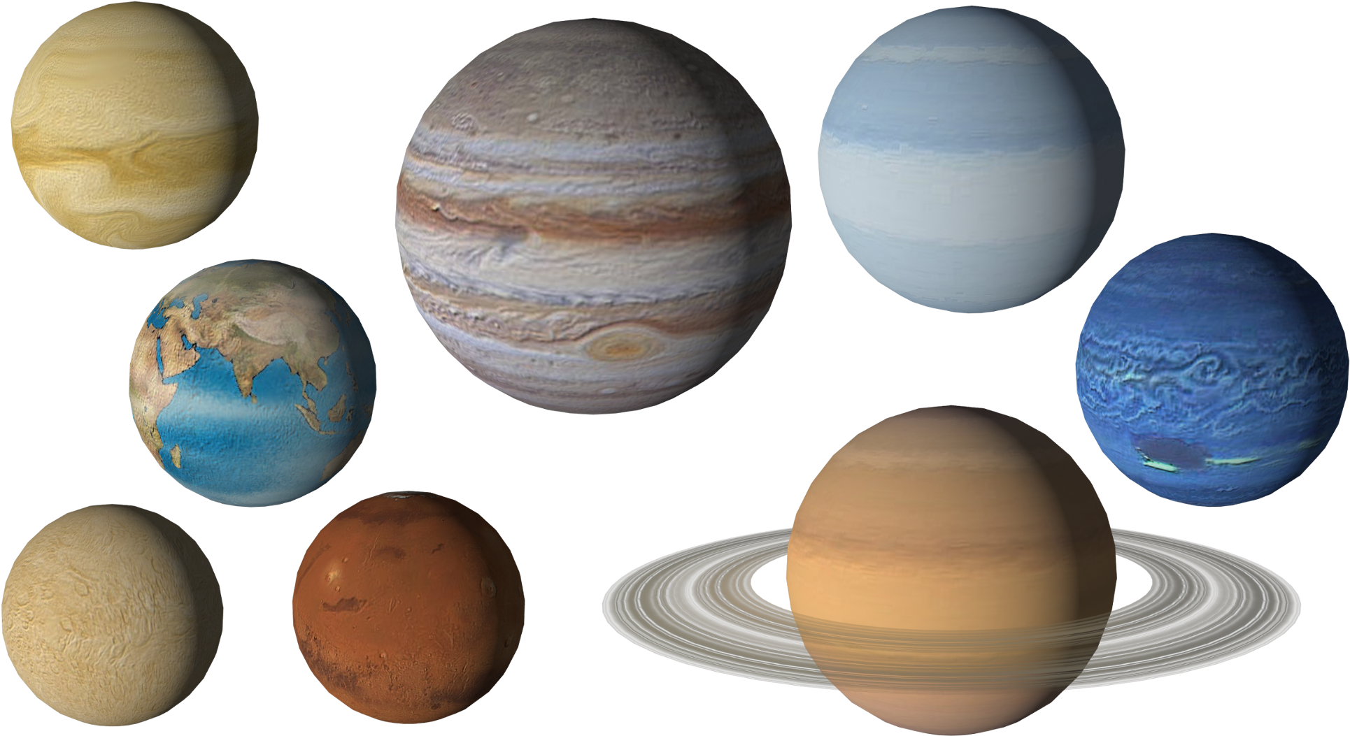 Solar_ System_ Planets_ Rendered PNG Image