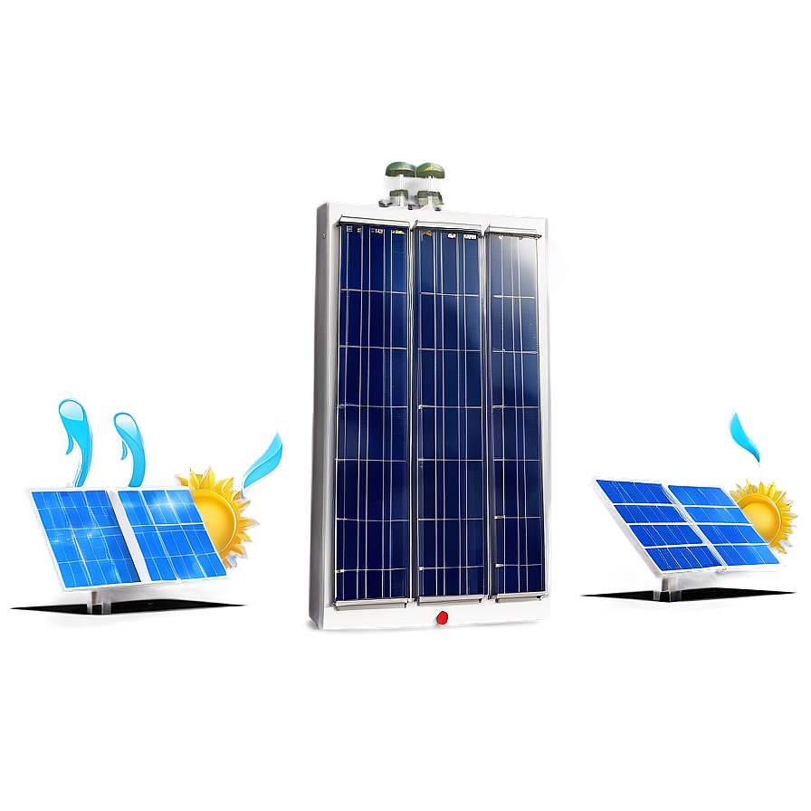 Solar Water Heating System Png Lar PNG Image