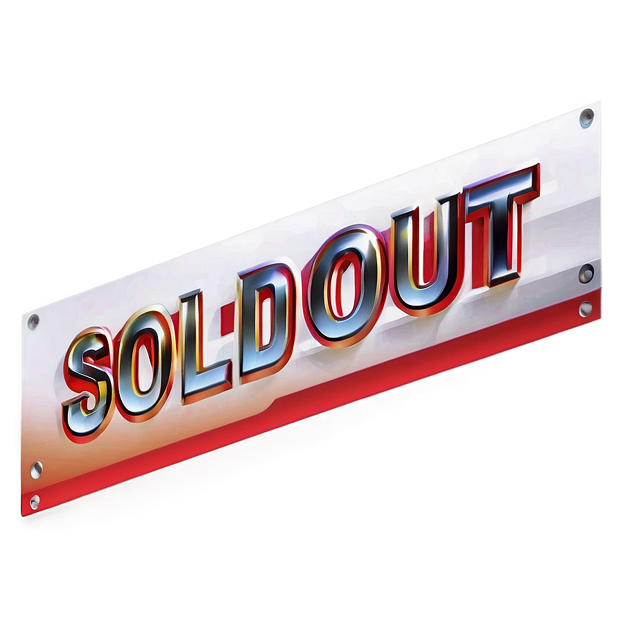 Sold Out Banner Png 16 PNG Image