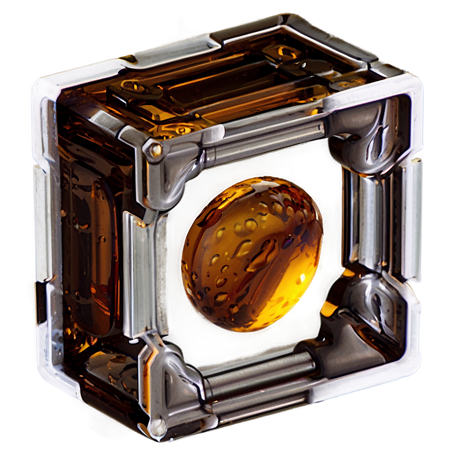 Solid Amber Block Png Uwi PNG Image