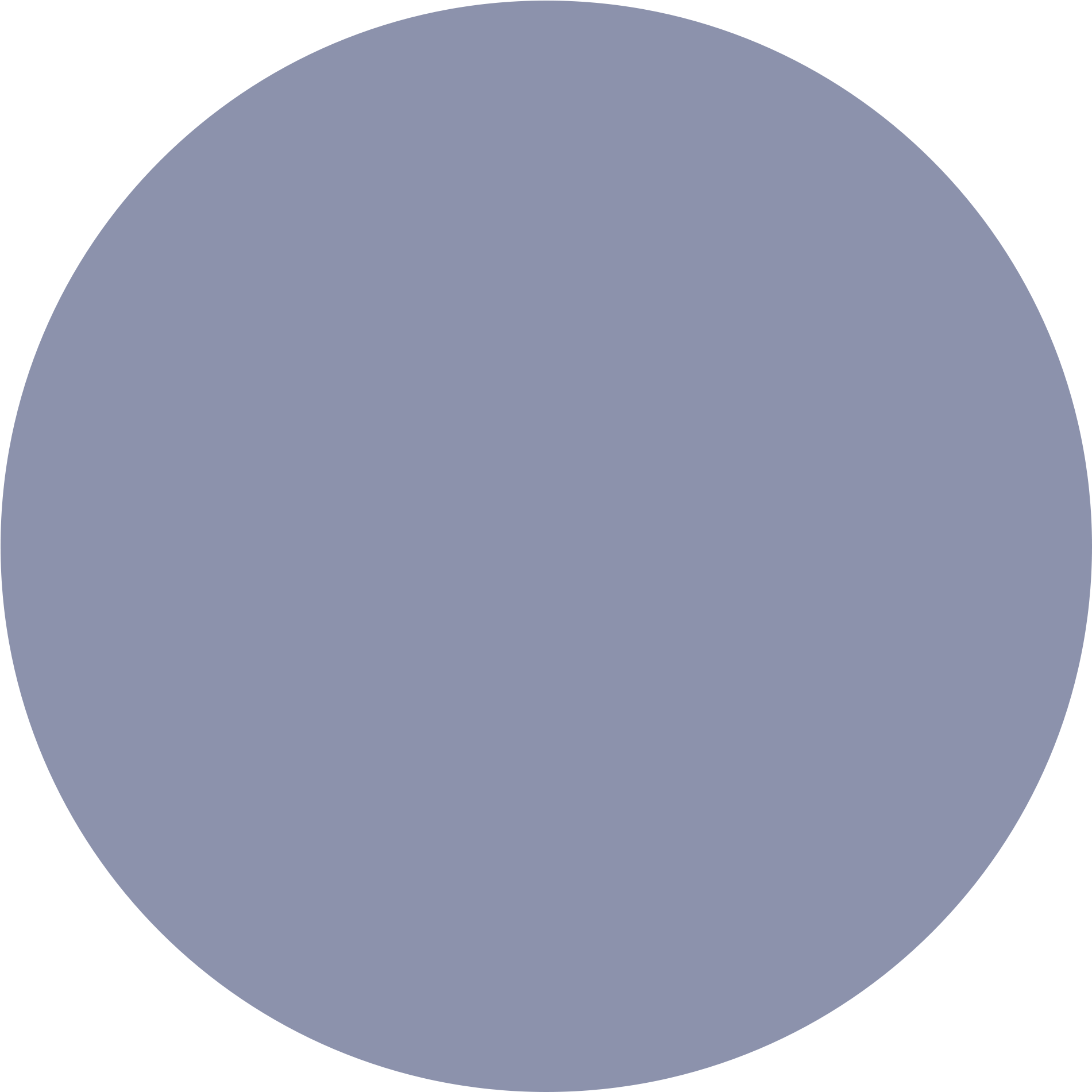 Solid Blue Circle Graphic PNG Image