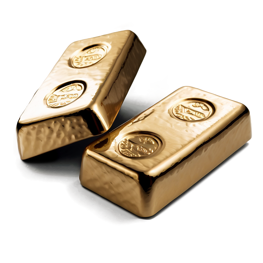 Solid Gold Brick Png Kbt PNG Image