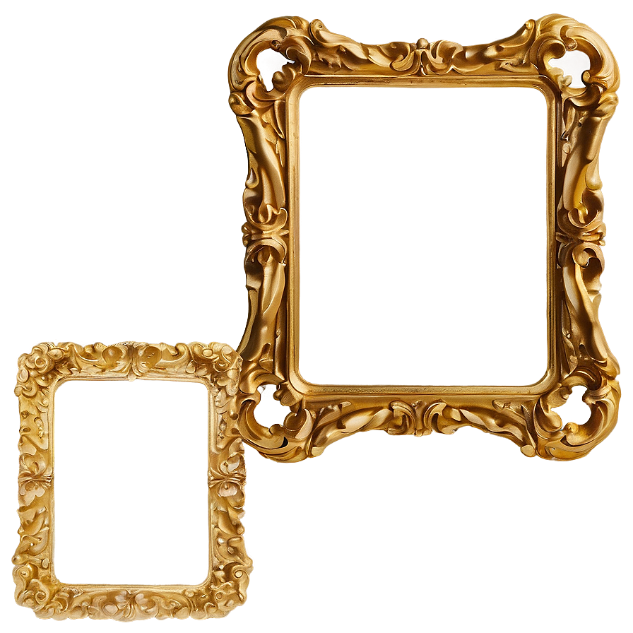 Solid Gold Frame Png 05252024 PNG Image