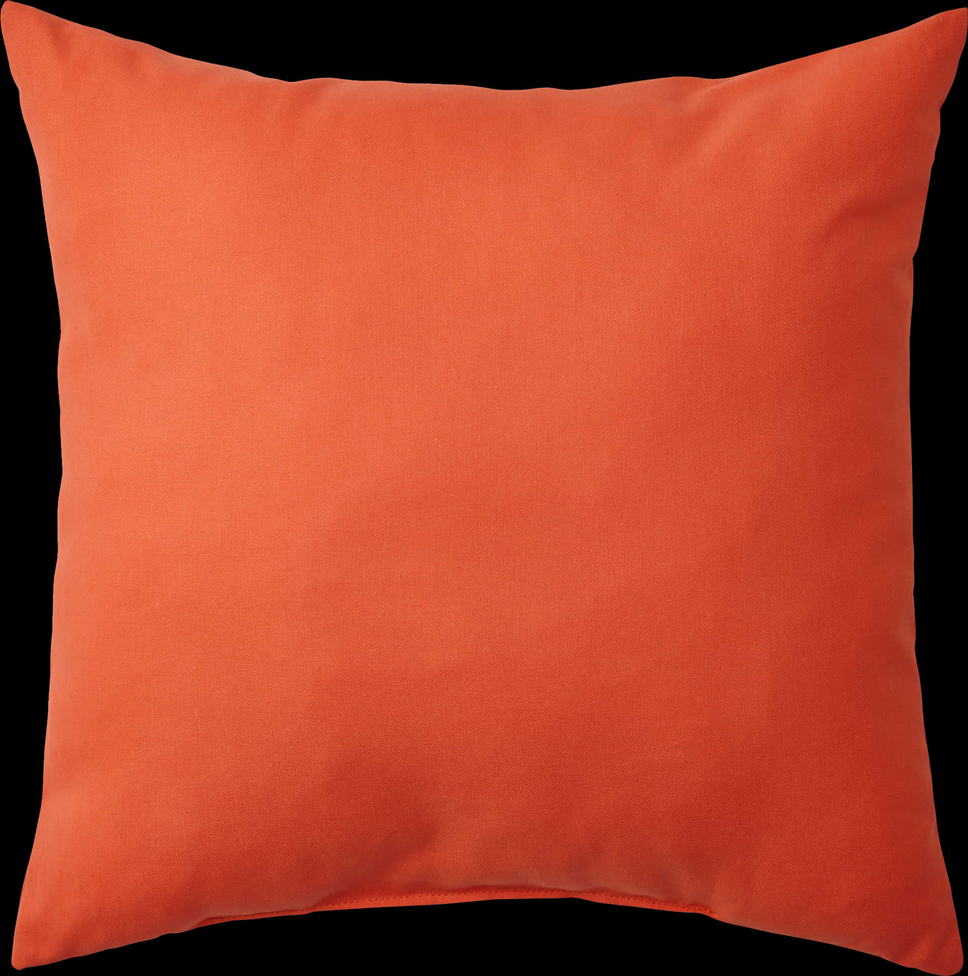 Solid Orange Cushion Pillow PNG Image