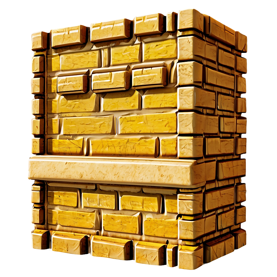 Solid Yellow Brick Wall Png Apv PNG Image