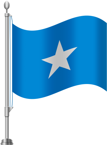 Somali Flag Waving PNG Image