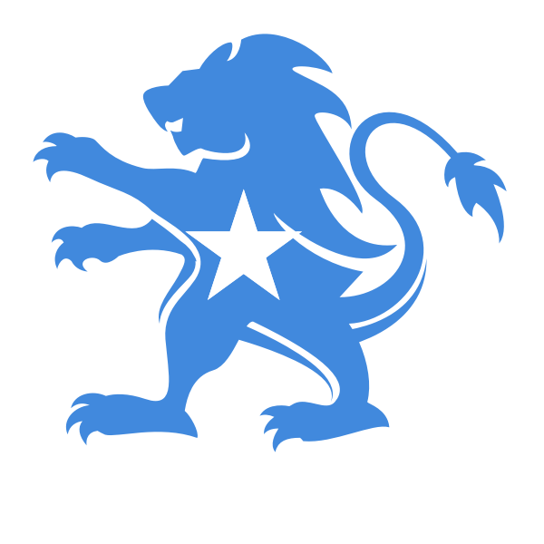 Somali_ Lion_with_ Star_ Emblem PNG Image