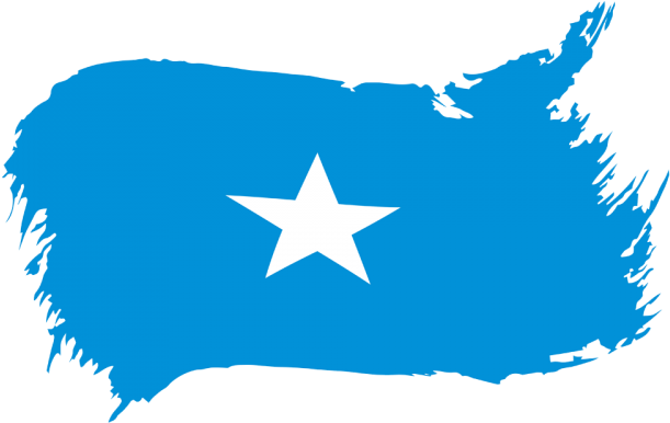 Somalia Flag Map PNG Image