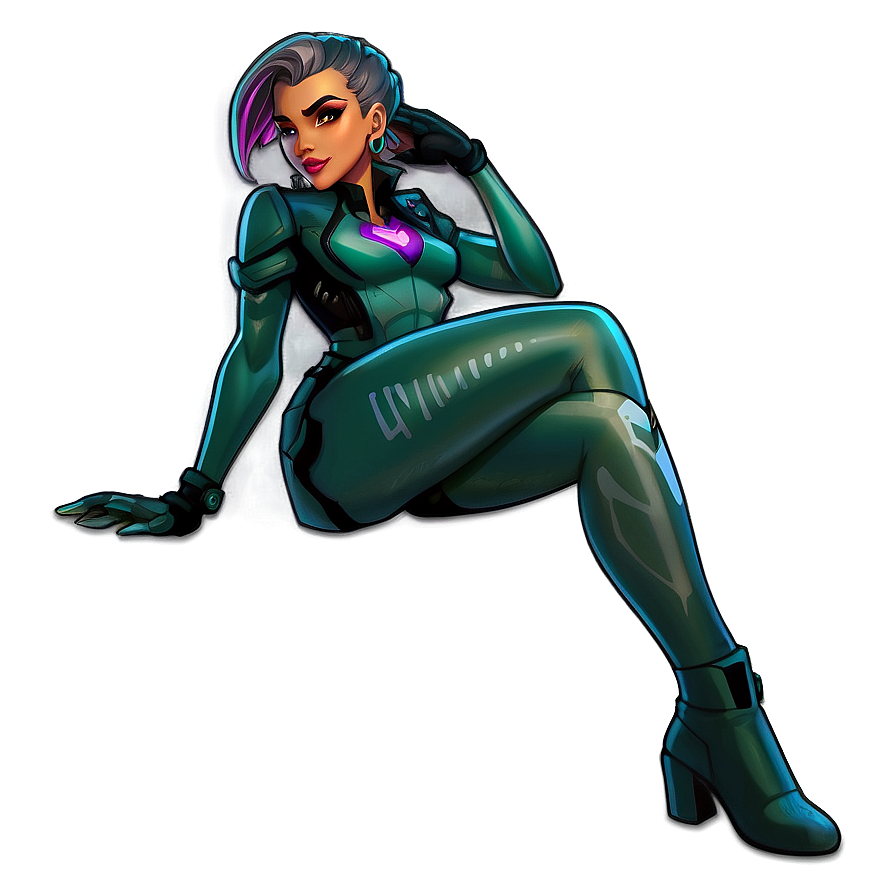 Sombra Fan Art Design Png Kct PNG Image