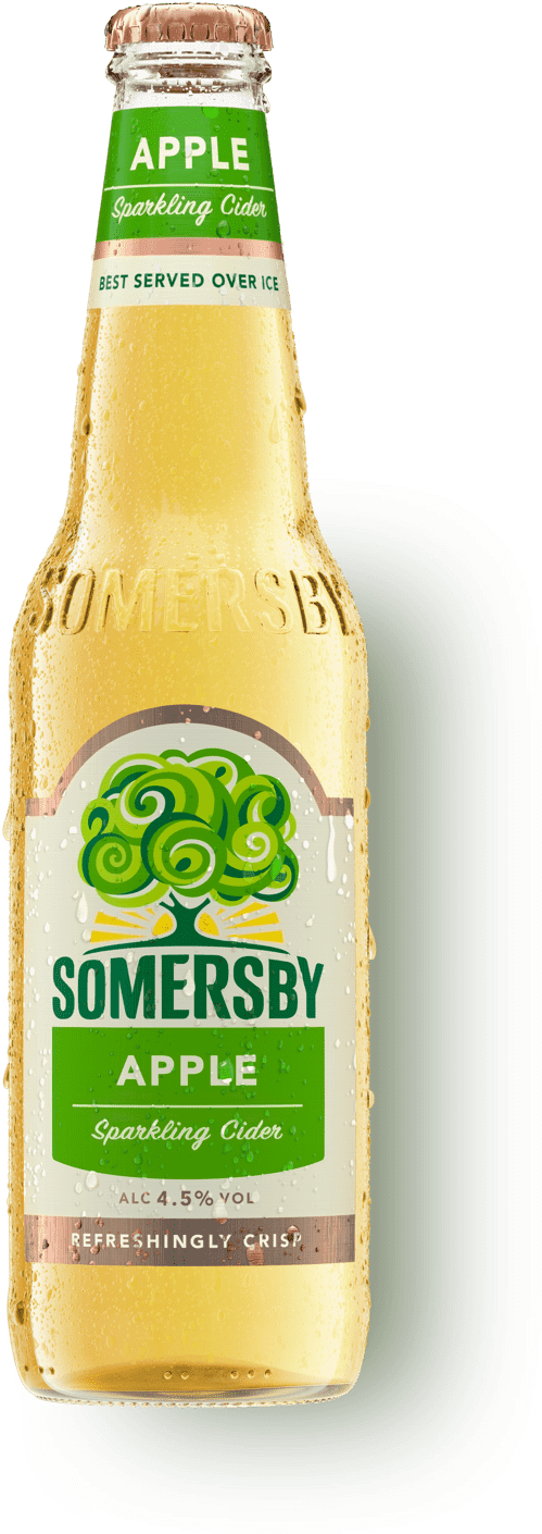 Somersby Apple Sparkling Cider Bottle PNG Image