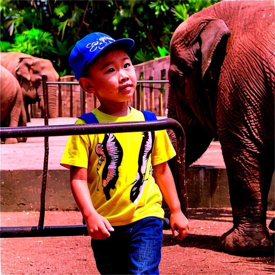 Son At The Zoo Adventure Png Yqb PNG Image