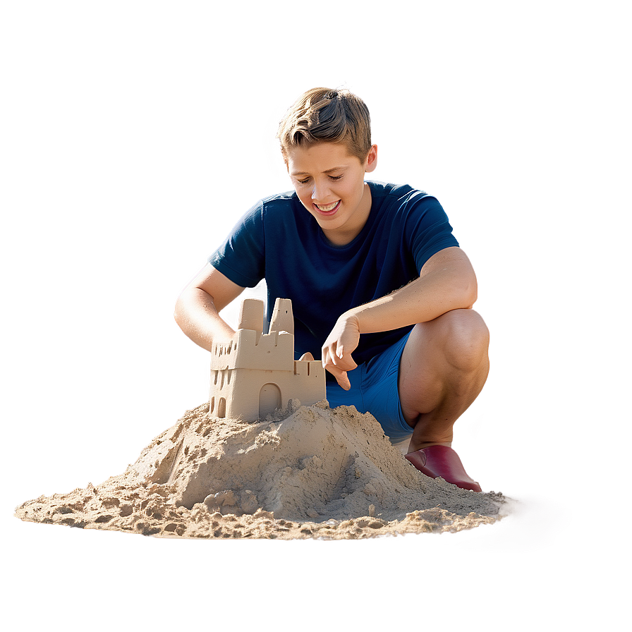 Son Building Sandcastle Png 06242024 PNG Image