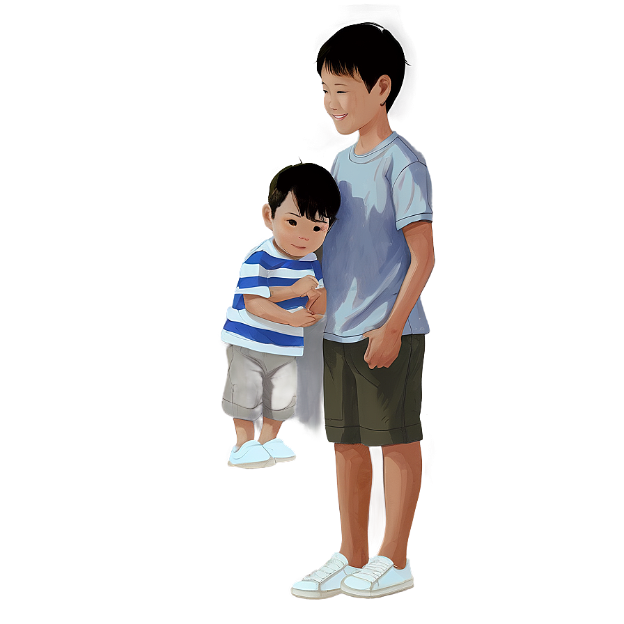 Son Drawing Family Portrait Png Bdx47 PNG Image